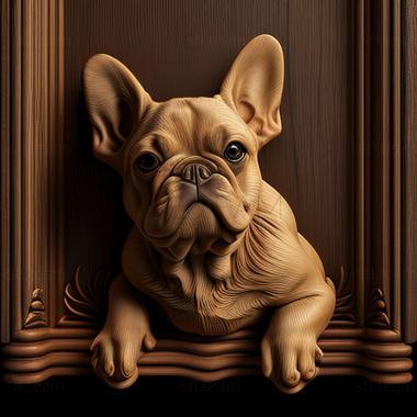 3D model french bulldog (STL)